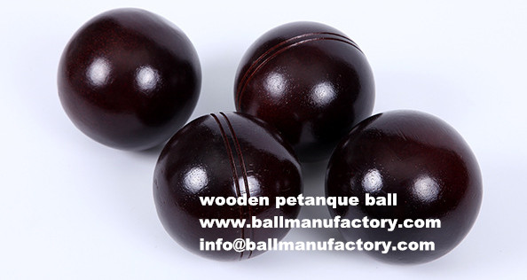 custom black wooden petanque boules ball toy ball