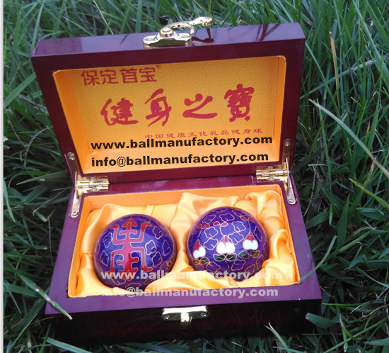 Cloisonne Chinese health ball for old men gift