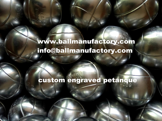 Hard chrome plating petanque balls w engraved logo