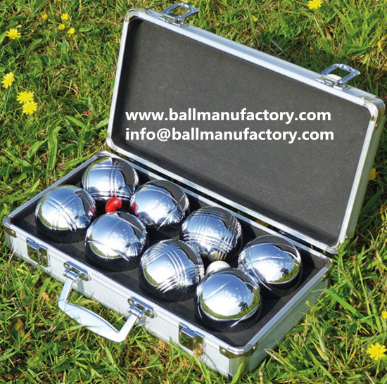 outdoor game ball boules set with Aluminum case