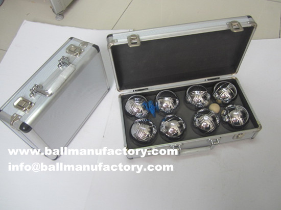 petanque boules ball with metal Aluminum case