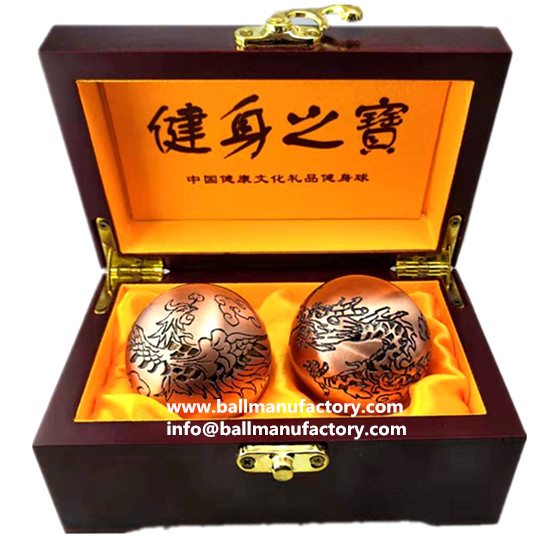 Engraved Chinese health ball top grade gift