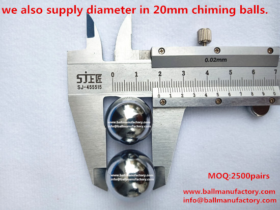 supply diameter 20mm  chiming metal  balls