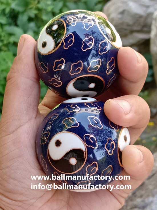 Supply Chinese Cloisonne meditation balls