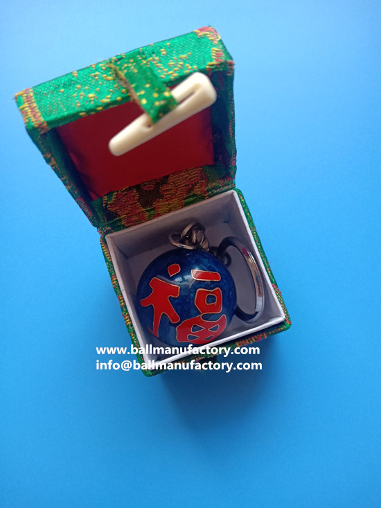 Oriental Gifts-Chinese ball FU with key chain
