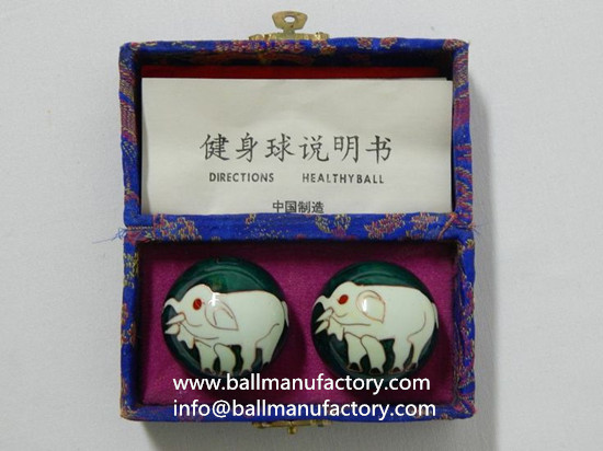 Baoding balls with elephant design