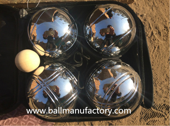 Supply metal petank boules set with 4 ball