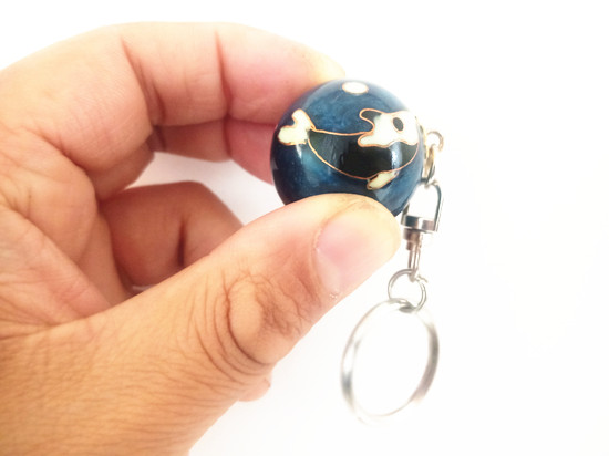 Metal keychain clang ball dolphin Gfits promotion