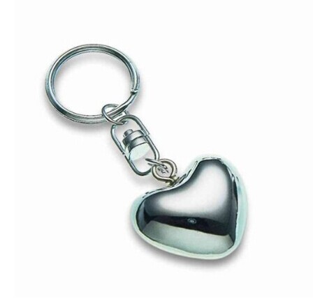 metal sound heart with keychain